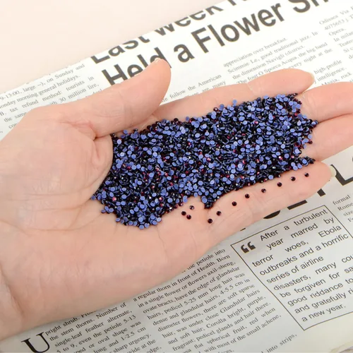 Miniatura 4 de LPBeads 10000 unidades de diamantes termoadhesivos SS6 amatista con parte trasera plana, gemas de diamantes de imitación de cristal redondas
