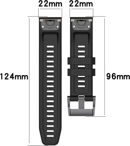 Miniatura 6 de REYDA Correa de silicona compatible con Garmin Fenix 8 Pro 1.850 in/8 1.850 in/E 1.850 in, 0.866 in, correa de reloj de ajuste rápido de silicona