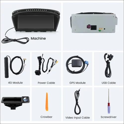 Miniatura 6 de Junsun Radio de coche estéreo Android para BMW Serie 3 5 E60 E90 E93 8.8 pulgadas actualización de pantalla con Carplay Android Auto 2009-2012 CIC