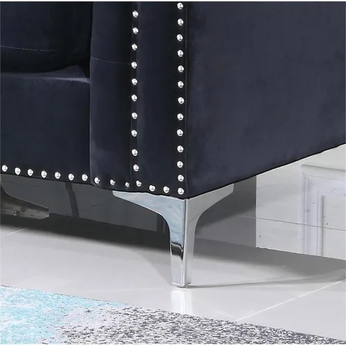 Miniatura 7 de Glory Furniture Sofá de dos plazas Pompano Velvet en negro