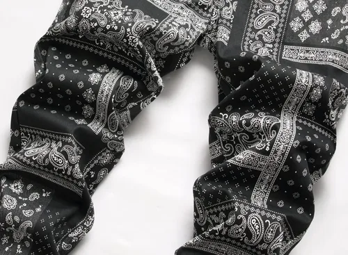 Miniatura 18 de Enrica Pantalones vaqueros estampados casuales para hombre
