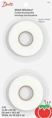Miniatura 6 de Dritz - 227 1/4x20 Stitch Witchery 1/4inx 20yd, 1/4-pulgada X 20-yardas, blanco