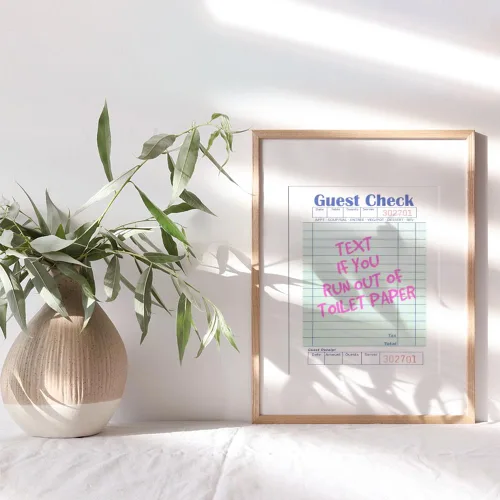 Miniatura 9 de Arte de pared de baño divertido para mujeres - Arte de pared de inodoro preppy, decoración estética Y2K, linda decoración divertida de baño