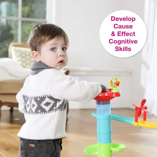 Miniatura 6 de Edushape Bounce A Marble Racetracks, juego de 30 piezas (809801)