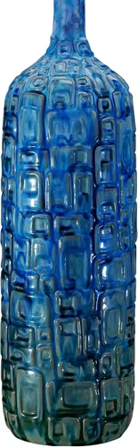 Miniatura 6 de Possini Euro Design Lámpara de mesa de estilo moderno de mediados de siglo, azulejos de cerámica, color verde azulado alto, tela de lino tostado