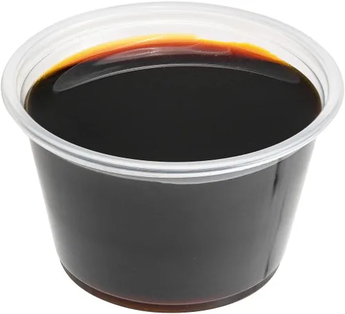 Miniatura 20 de Restaurantware RW Base - Tazas de salsa de 0.8 onzas, 2000 tazas de condimento aptas para microondas, resistentes a las grietas, desechables de Negro