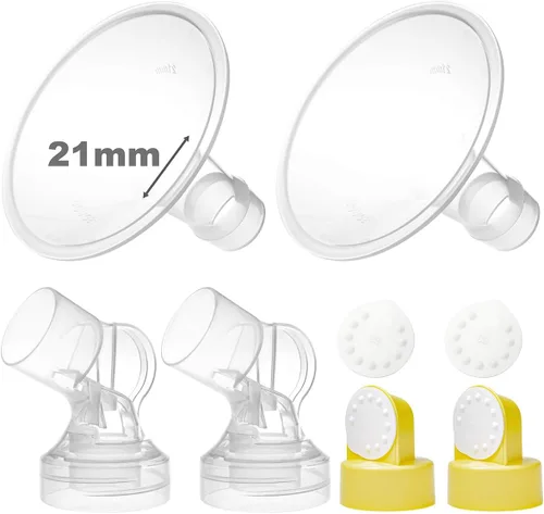 Miniatura 11 de Nenesupply Piezas de bomba Bridas de 0.748 in compatibles con Medela Brida Brida Válvula Conector de membrana Compatible con Conector Personalfit No
