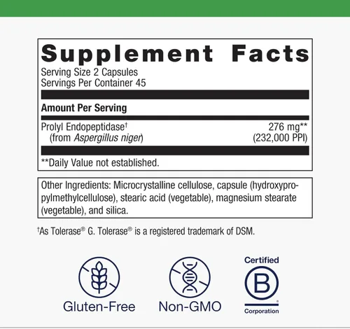 Miniatura 4 de Metagenics SpectraZyme Gluten Digest - Apoyo específico para la descomposición enzimática del gluten* - 90 cápsulas - 45 porciones