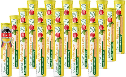 Miniatura 9 de T&D German Apple Cure - 40 tabletas efervescentes veganas - Sabor a manzana - Fabricado en Alemania