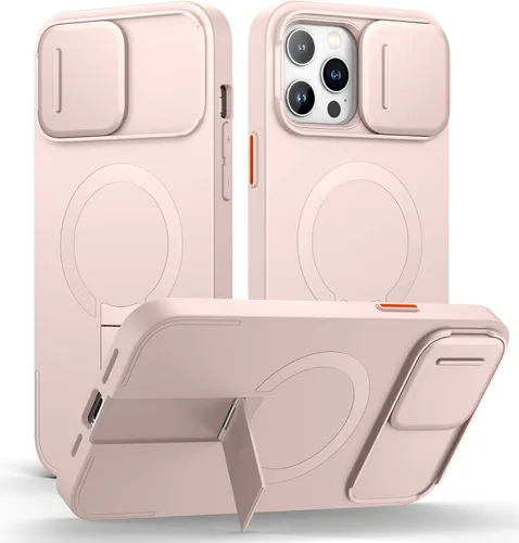 Miniatura 86 de SURITCH - Funda para iPhone 17 Pro Max con cubierta de control de cámara, cubierta para cámara y soporte ajustable, compatible con MagSafe, a prueba