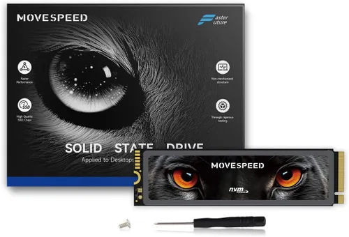 Miniatura 8 de MOVE SPEED HB7450 SSD de 512 GB para PS5 con disipador de calor, unidad interna de estado sólido PCIe 4.0 NVMe M.2, hasta 7450 MB/s, expansión