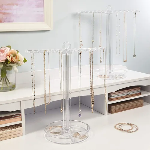 Miniatura 6 de Soporte para collares con bandeja de joyas
