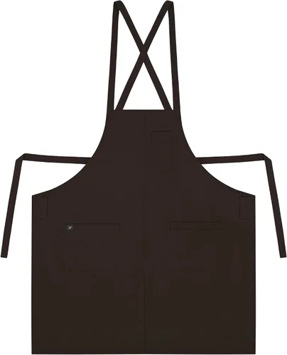 Miniatura 18 de a mont Delantales de chef para mujeres y hombres (protector seco estándar AA2095 y AA2095X) - Delantal con correa para el cuello con bolsillos de 33