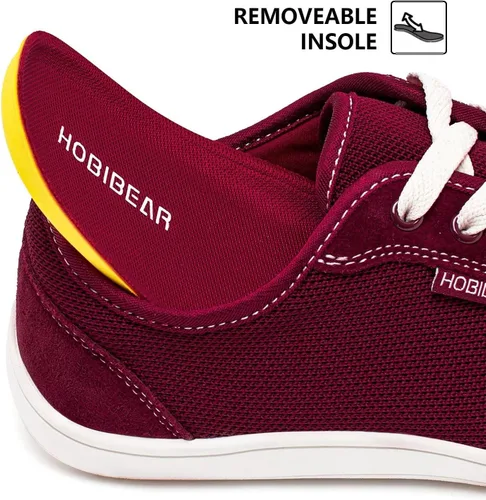 Miniatura 3 de HOBIBEAR - Tenis minimalistas para hombre y mujer, ofrecen la sensación de estar descalzos, tenis anchos con suela plana