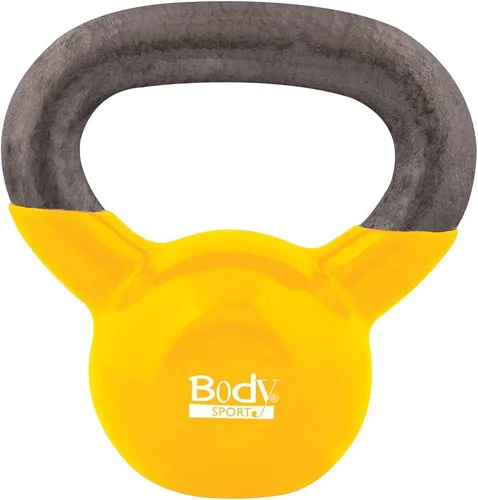 Miniatura 15 de Body Sport Pesas rusas de hierro con revestimiento de vinilo – Pesa rusa para levantamiento de pesas – Pesa rusa de entrenamiento de fuerza