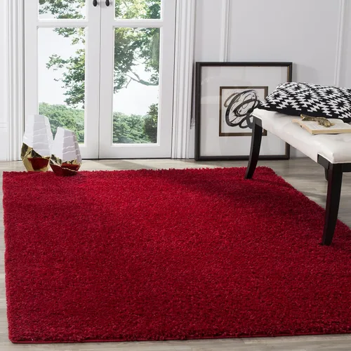 Miniatura 26 de SAFAVIEH Arizona Shag Collection ASG820A - Alfombra de pasillo, 2 pies 3 pulgadas x 6 pies, color crema, diseño sólido, no desprende pelusa y fácil