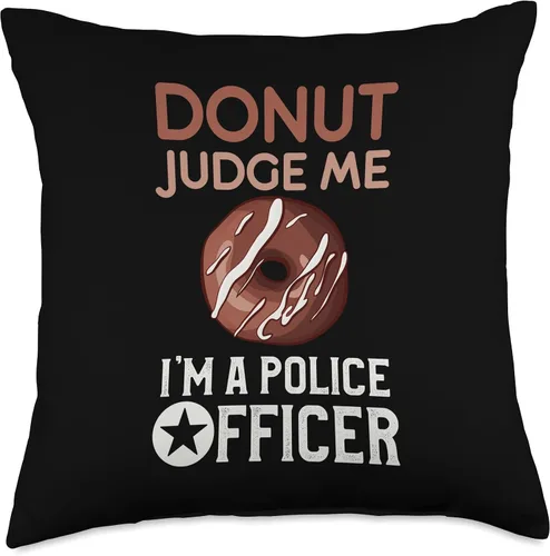 Miniatura 4 de Police Academy Graduation Clothing Store Company Police Academy Graduation-Funny Donut Judge Me - Almohada de graduación, 16 x 16 pulgadas