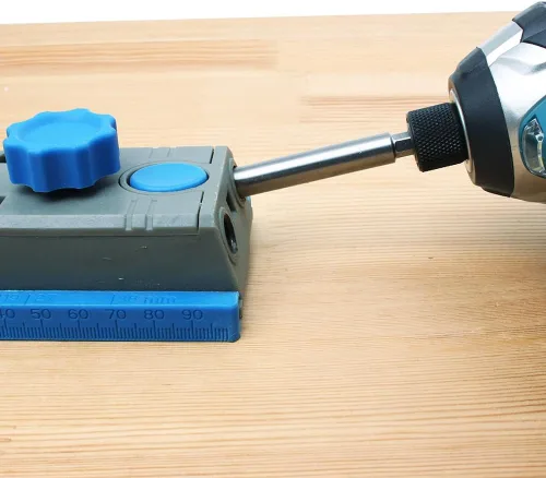 Miniatura 4 de Broca de repuesto con vástago hexagonal de 1/4 de pulgada con cuello de tope de profundidad para sistema de plantilla de agujero de bolsillo manual