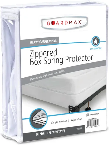 Miniatura 16 de Guardmax Premium Funda para Somier - Funda Impermeable y Antichinches para Somier King Size con Cierre, de 6 Lados, Absorbente, Protege Contra