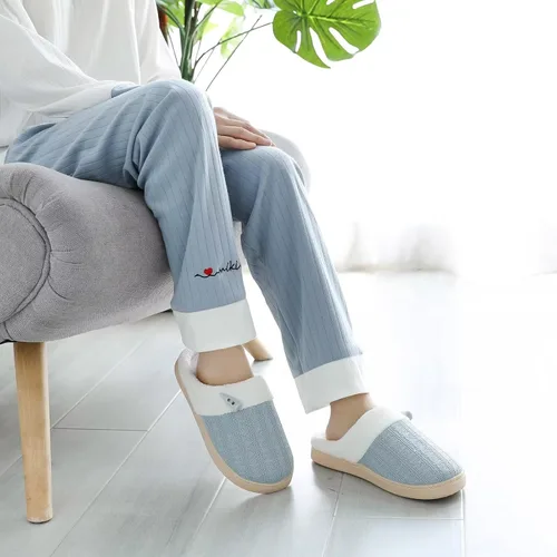 Miniatura 2 de NineCiFun Pantuflas para mujer, cómodas, ligeras, para casa, sin cordones, de espuma viscoelástica, para dormitorio, para interiores y exteriores