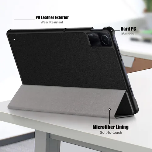 Miniatura 3 de Funda para Xiaomi Redmi Pad SE de 11 pulgadas, carcasa rígida con soporte delgado y parte trasera protectora para Redmi Pad SE 11 2023 con función