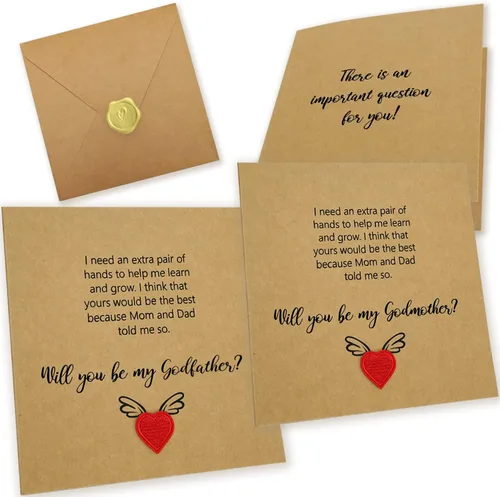 Miniatura 11 de ¿Quieres ser mi padrino? Tarjeta de propuesta, Regalo de propuesta de padrino, Regalos de padrino del ahijado, Tarjeta de solicitud de padrino