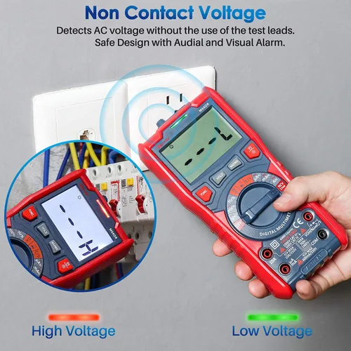 Miniatura 5 de AstroAI TRMS - Kit de cables de prueba de multímetro digital de 6000 cuentas+multímetro