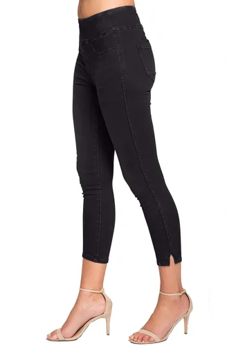 Miniatura 2 de LIOR PARIS Signature Power Stretch Joy - Jeans ajustados de 5 lavados