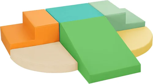 Miniatura 10 de TODIBY Juguetes de Escalada para Niños Pequeños de 6 Piezas de Cuero PU Suave, Conjunto de Juego de Actividades de Escalada y Gateo para Interiores