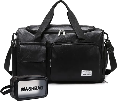Miniatura 165 de Pequeña bolsa de gimnasio para mujer, bolsa de viaje con compartimento para zapatos