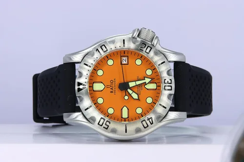Miniatura 3 de RATIO FreeDiver - Reloj de buceo profesional con cristal de zafiro automático, resistente al agua, 1,640.4 ft, reloj de buceo para hombre