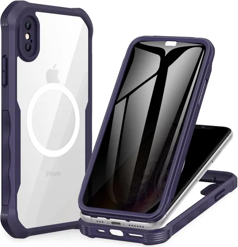 Miniatura 105 de CENHUFO Funda de privacidad para iPhone 11 Pro, funda de cuerpo completo con protector de pantalla de privacidad de vidrio templado 9H integrado