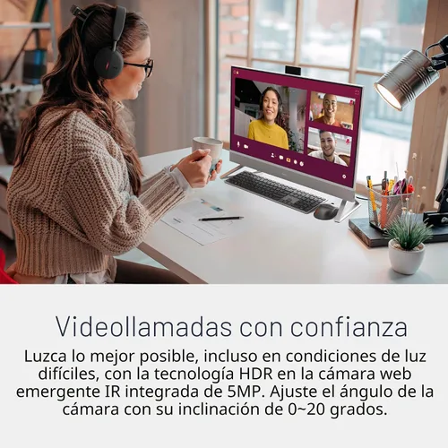 Miniatura 4 de Dell 27 Computadora de escritorio todo en uno ec27250-Pantalla FHD de 27 pulgadas (1920 x 1080), Procesador Intel Core 5 120U, Gráficos Intel, RAM