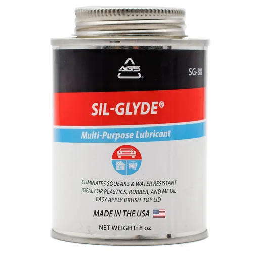 Miniatura 7 de AGS Automotive Solutions SIL-Glyde Lata con brocha superior multipropósito todo clima compuesto lubricante para todas las superficies, lata