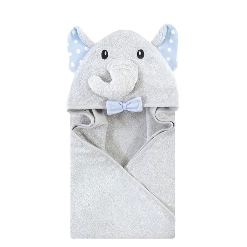 Miniatura 124 de Hudson Baby Toalla unisex de algodón con capucha con cara de animal para bebé, abeja amarilla, talla única Amarillo Bee
