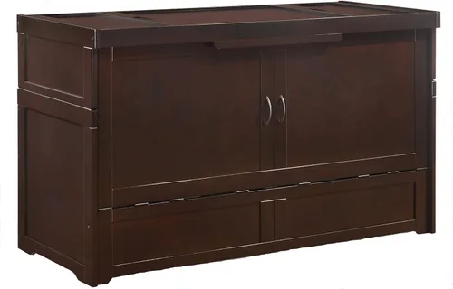 Miniatura 3 de Night & Day Murphy Cube - Cama tamaño Queen lista para montar con colchón de espuma viscoelástica SDS personalizado de 6 pulgadas (chocolate oscuro)