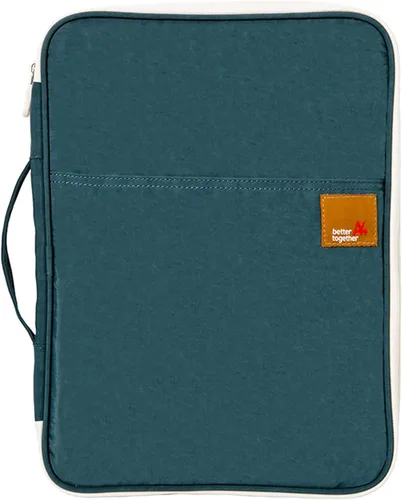 Miniatura 14 de Documento A4 Bolsa Estuche Impermeable Organizador Portafolio Oficina Viaje Cremallera Multi-Función Bolsa 01-azul oscuro
