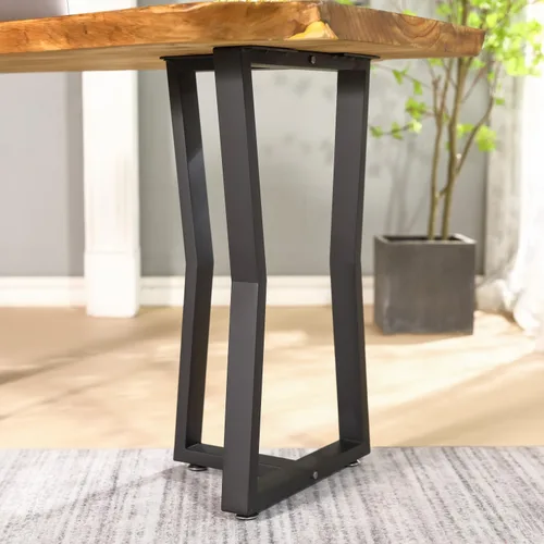 Miniatura 2 de Juego de 2 patas de escritorio de metal, patas de mesa en forma de T resistentes de 28 pulgadas de alto x 16 pulgadas de ancho, patas de metal