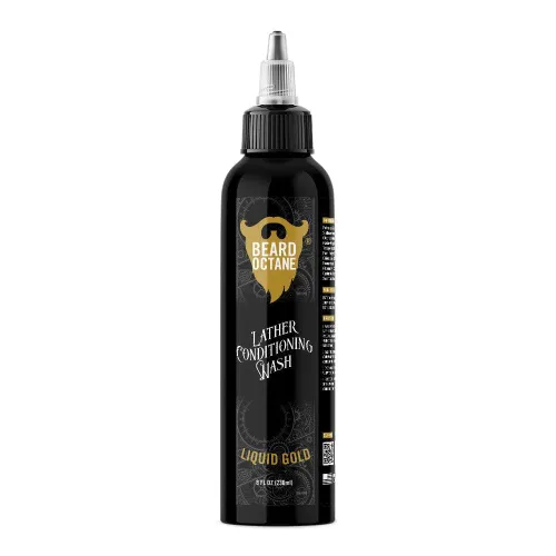 Miniatura 6 de Beard Octane Jabón para barba para hombres – neutro (sin perfume) – Champú diario suave para barba con manteca de karité – Limpia sin secado – 8