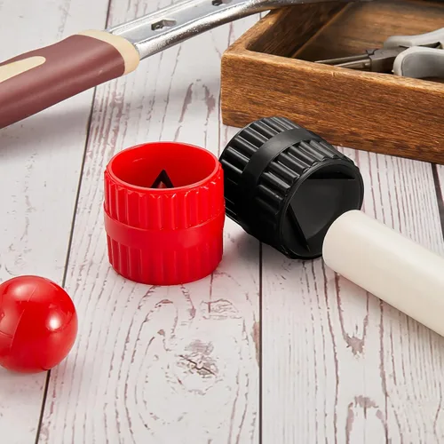 Miniatura 5 de 2 piezas de tubos de escariador interior y exterior, herramienta de chaflán de tubería de desbarbado para tubos de PVC PPR cobre latón aluminio Negro