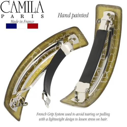 Miniatura 7 de Camila Paris CP2553 - Pinza de pasador de pelo francés para niñas, para cabello largo y rizado, grueso, rizado, ondulado, agarre fuerte, pinzas