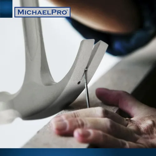 Miniatura 6 de MichaelPro Martillo de garra de 20 onzas, martillo curvado sólido de acero resistente de una pieza, diseño de mango que absorbe los golpes, agarre