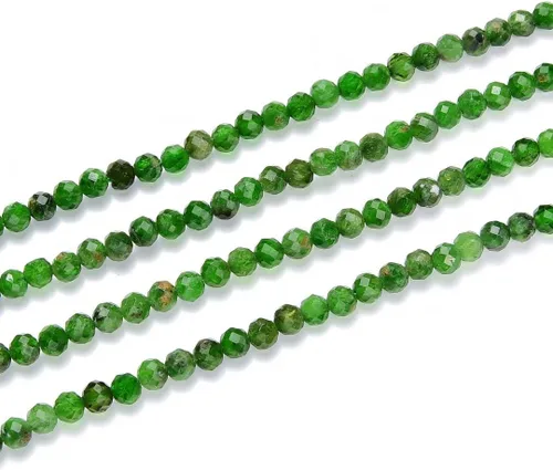 Miniatura 29 de Adabele Cuentas redondas facetadas pequeñas de 0.118 in con piedras preciosas de amazonita azul natural de 15 pulgadas