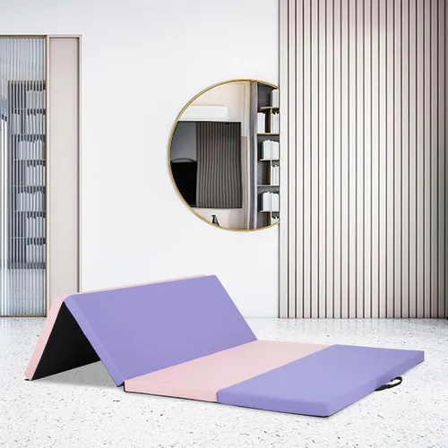 Miniatura 8 de Tapete de yoga grueso de 2 pulgadas para gimnasio en casa, ejercicio, gimnasia, volteras, pilates, equipo de danza, tapete de juego de espuma