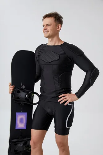Miniatura 5 de Pantalones cortos de impacto para snowboard, pantalones cortos de protección acolchados para baloncesto, ciclismo, equitación, paintball, fútbol