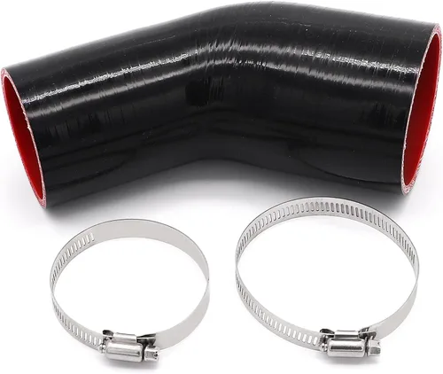 Miniatura 10 de Codo de 45 grados de 2 a 2.5 pulgadas, manguera de acoplador de 4 capas reforzada de silicona para turbo/intercooler/tubería de admisión, ID de 2 a