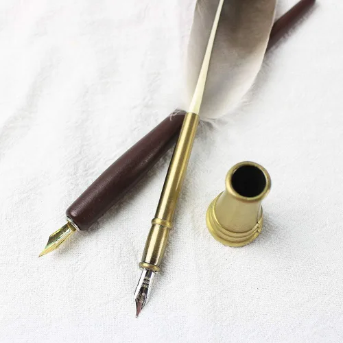 Miniatura 9 de GIFTS - Juego de bolígrafos de caligrafía, kit de 12 piezas, 5 puntas y 5 tintas, bolígrafo de escritura, juego de bolígrafos Anitque Dip