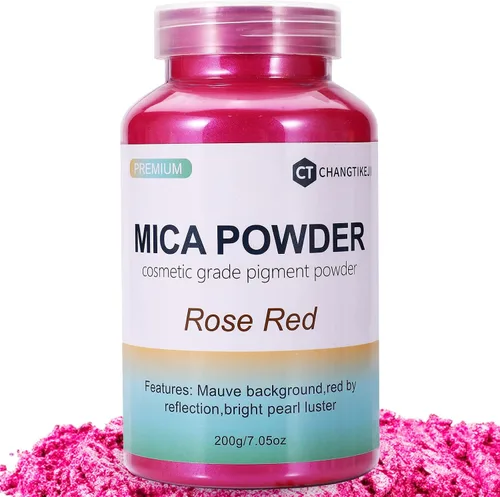 Miniatura 24 de CHANGTIKEJI Polvo de Mica ，100 Colores - 10g/Botella de Pigmento Natural para Resina Epóxica，Brillo de Labios，Sombra de Ojos,Ambientadores