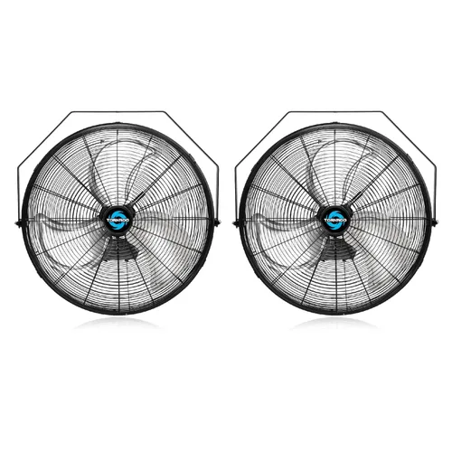 Miniatura 10 de Tornado - Ventilador de pared industrial de alta velocidad de 18 pulgadas con motor de carcasa TEAO - 4000 CFM - 3 velocidades - Cable de 6.5 pies