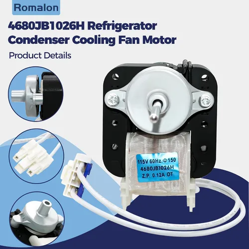 Miniatura 4 de Motor de ventilador de condensador de refrigerador 4680JB1026H de Appliancemate Fit para L-G reemplaza 680JB1026H PS3523107 1330001 AP4440743